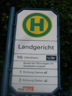 Haltestelle Landgericht